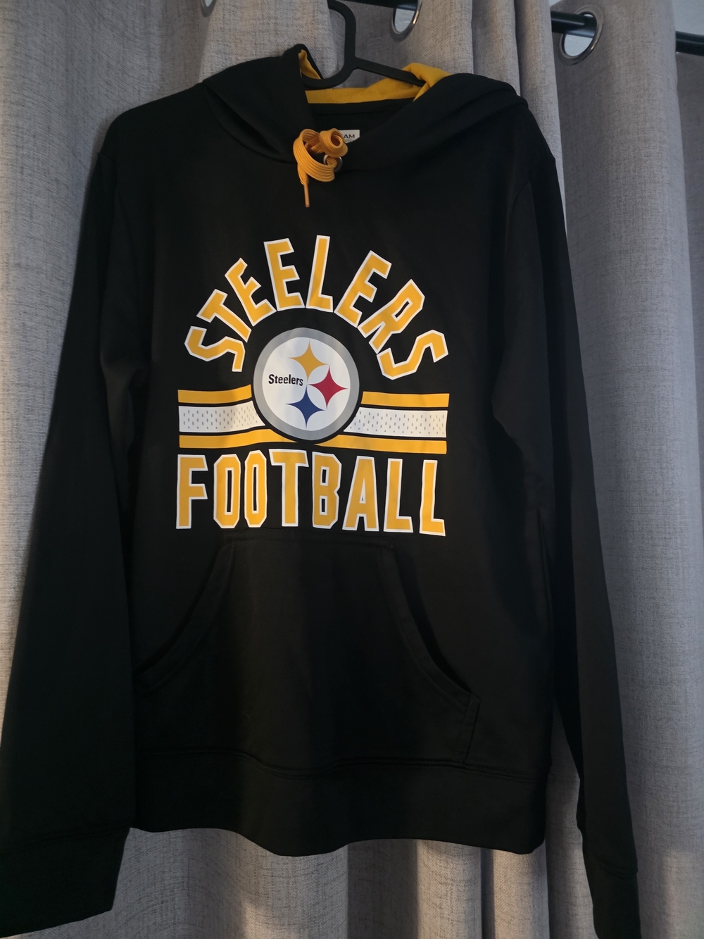 Pittsburgh Steelers Black & Gold Pullover Hoodie NWOT